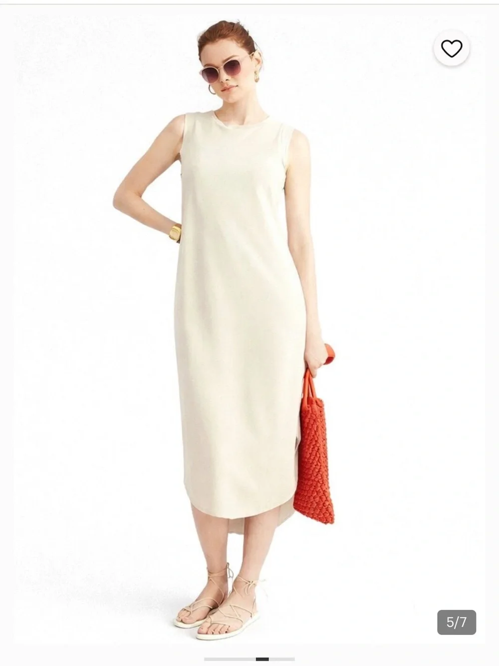 NWT J. Crew Sleeveless Midi Dress